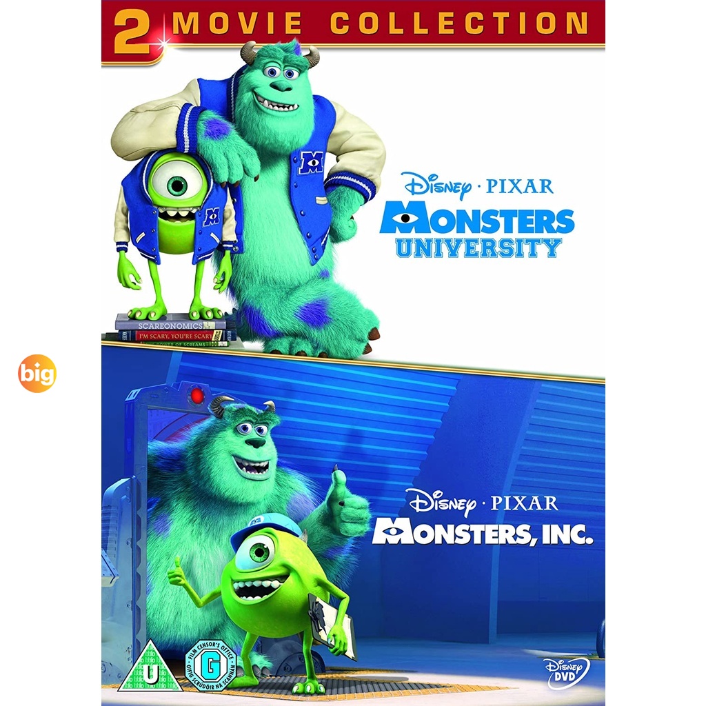 แผ่น DVD หนังใหม่ MONSTERS INC มอนส์เตอร์อิงค์ ภาค 1-2 DVD Master เสียงไทย (เสียง ไทย/อังกฤษ | ซับ ไ