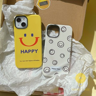 For เคสไอโฟน 14 Pro Max [Detachable Two-piece Smile] เคส Phone Case For iPhone 14 Pro Max Plus 13 12 11 For เคสไอโฟน11 Ins Korean Style Retro Classic Couple Shockproof Protective TPU Cover Shell