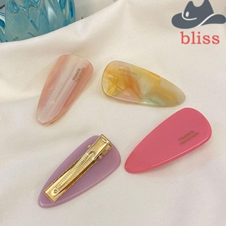 Bliss กิ๊บติดผม รูปตัวอักษร Y2K ทรงเรขาคณิต สีแคนดี้ สไตล์เรโทร สําหรับผู้หญิง