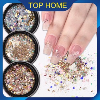 2023 ใหม่เล็บ Enhancement Shine สีชมพูเลื่อม Pure Lust Fairy Shiny Platinum ผงเลื่อมขนาดเล็กเครื่องประดับ Top1Store