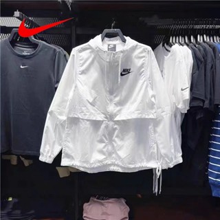 [ขายดี พร้อมส่ง] Nike เสื้อแจ็กเก็ตกีฬา ทรงหลวม ใส่สบาย ของแท้ 100% สําหรับผู้หญิง