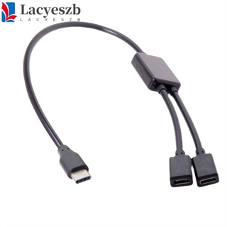 Lacyeszb อะแดปเตอร์ฮับ USB-C ตัวแยกเมาส์ คีย์บอร์ด OTG อเนกประสงค์ สําหรับสมาร์ทโฟน แท็บเล็ต Type-C ตัวเมีย