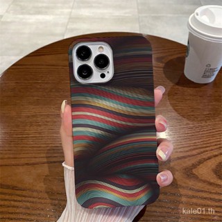 เคสป้องกันโทรศัพท์มือถือ แบบนิ่ม ลายทาง สีสันสดใส สําหรับ iPhone 14promax 13 12 11 XS XR 78P