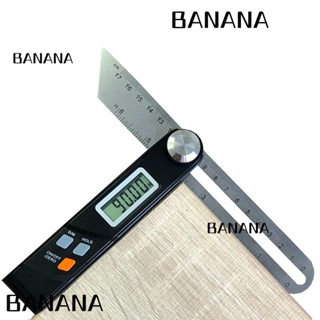 Banana1 เครื่องวัดโปรแทรกเตอร์ดิจิทัล สเตนเลส ความแม่นยําสูง 360 องศา สําหรับงานไม้