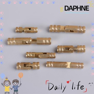 Daphne บานพับบานพับไม้ สีทองแดงบริสุทธิ์ ขนาดเล็ก 10 ชิ้น