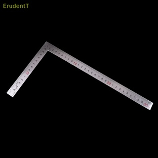 [ErudentT] ไม้บรรทัดสเตนเลส สเกล 90 องศา 15x30 ซม. [ใหม่]