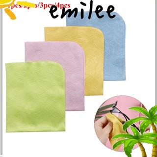 Emilee ผ้าทําความสะอาดหน้าจอโทรศัพท์ เลนส์ แว่นตา คุณภาพสูง สุ่มสี 1 2 3 4 ชิ้น