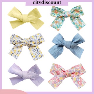 &lt;citydiscount&gt; กิ๊บติดผม แบบยืดหยุ่น ประดับโบว์ ลายดอกไม้น่ารัก เครื่องประดับผม สําหรับเด็กผู้หญิง