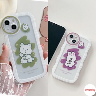 เคสโทรศัพท์มือถือ ลายหมี กระต่าย ชานมไข่ ตาโต สําหรับ Infinix Note 30 12 11 10 Pro 8 Smart 7 6 Plus 5 4G 5G