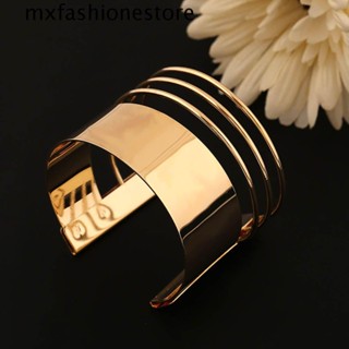 Mxfashione เครื่องประดับ สร้อยข้อมือ โลหะผสม สไตล์พังก์ สําหรับผู้หญิง