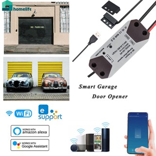 WiFi Smart Garage Door Switch Controller Timing Schedule Setting Function Smart APP Real time Viewing Garage Door Status Works With Alexa and Google Assistant home home