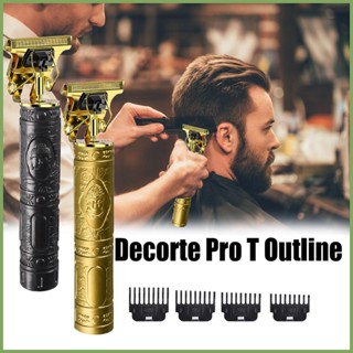 de corte Pro T Outline ปัตตาเลี่ยนไฟฟ้าหัวน้ำมันปัตตาเลี่ยนไฟฟ้าแบบชาร์จไฟได้ปัตตาเลี่ยนตัดผมไฟฟ้าที่บ้าน