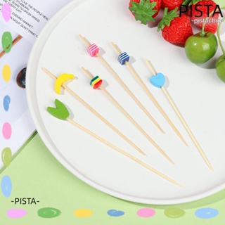 Pista 100 ชิ้น ค็อกเทล เลือก สร้างสรรค์ ขนมเค้ก ขนม ตกแต่ง ไม้จิ้มฟัน อาหาร ส้อม