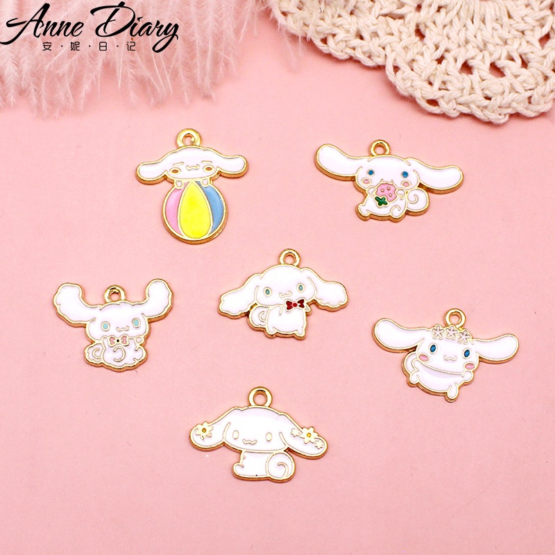 2 ชิ้น/ล็อต Mini Big หูสุนัข Cinnamoroll โลหะผสมเคลือบจี้ DIY เครื่องประดับอุปกรณ์เสริม Charms สําหรับผู้หญิง, Key Chain/ต่างหู/สร้อยคอจี้ Handmade DIY เครื่องประดับ—070 ราคา ถูกที่สุด ดีลบีเคเค