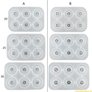 Wonder แม่พิมพ์ลูกปัดเรซิ่น อีพ็อกซี่ พร้อมรูซิลิโคน สําหรับทําพลอยเทียม เจียรหลังเบี้ย