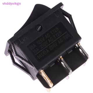 Vhdd KCD3-606 สวิตช์โยกคู่ พร้อมไฟเปิด ปิด 6 พิน 16A~250V AC TH