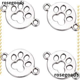 Rosegoods1 ชาร์มพิมพ์เท้าแมว โลหะผสมเงิน สีทอง เครื่องประดับ