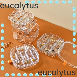 Eucalytus1 กล่องเครื่องประดับ หลายชั้น แบบพกพา เรียบง่าย