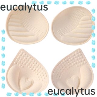 Eucalytus1 แผ่นฟองน้ําเสริมเสื้อชั้นใน แบบหนา ถอดออกได้ แฟชั่นฤดูร้อน สําหรับผู้หญิง 1 คู่