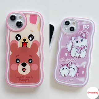 เคสโทรศัพท์มือถือ ทรงวงรี ลายหมี และแมวน่ารัก สําหรับ Infinix Hot 30i 20S 12i 10S 10T 9 Play Pro 11S NFC 8 4G 5G