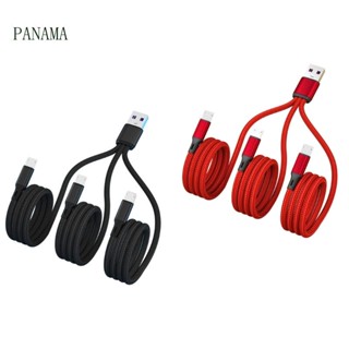 Nama สายเคเบิลเชื่อมต่อชาร์จ USB2 0 Type-A ตัวผู้ เป็น 3 Micro USB ตัวผู้