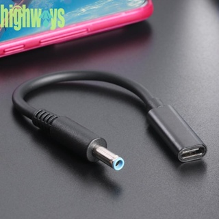 อะแดปเตอร์ชาร์จแล็ปท็อป PD USB Type C ตัวเมีย เป็นแจ็ค DC ขนาด 4.5x3.0 มม. สําหรับ HP [highways.th]