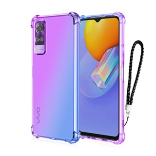 เคสโทรศัพท์ ซิลิโคนนิ่ม ใส กันกระแทก สําหรับ VIVO Y11 Y17 Y02 Y16 Y15S Y20 Y20i Y91C