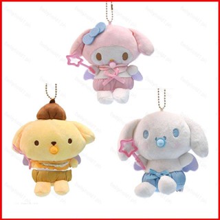 Fash Sanrio ของเล่นตุ๊กตา Kuromi Melody Cinnamoroll Purin พร้อมจุกนม สําหรับเด็ก