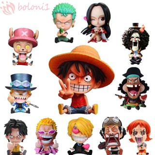 [COD] โมเดลฟิกเกอร์ PVC อนิเมะ Monkey D Luffy Sanji Ace Hancock Nami Sabo ขนาด 9 ซม. ของเล่นสําหรับเด็ก