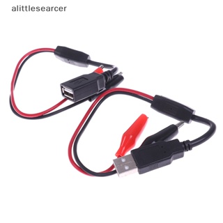 Alittlesearcer คลิปปากจระเข้ ทดสอบแรงดันไฟฟ้า USB สําหรับแอมมิเตอร์ DC EN