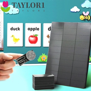 Taylor1 สติกเกอร์แม่เหล็ก ทรงสี่เหลี่ยมผืนผ้า มีกาวในตัว ยืดหยุ่น DIY สําหรับช่วยสอน 30 ชิ้น ต่อแผ่น