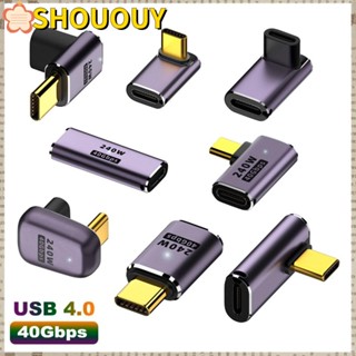 Shououy อะแดปเตอร์แปลง Type C ตัวผู้ เป็นตัวเมีย 8K 60HZ USB C สําหรับแล็ปท็อป