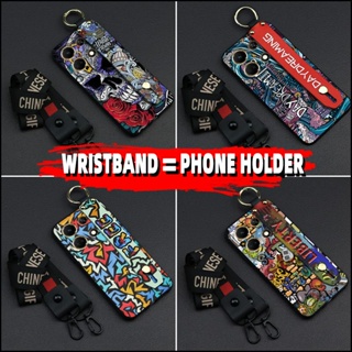 Wristband Soft case Phone Case For infinix Note30 VIP/X6710 Back Cover personality Silicone Graffiti Anti-knock protective