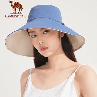 CAMEL SPORTS หมวกปีกกว้าง ป้องกันรังสียูวี ป้องกันแดด ขนาดใหญ่ สไตล์ชาวประมง แฟชั่นฤดูร้อน สําหรับผู้ชาย และผู้หญิง