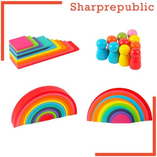 [Sharprepublic] ของเล่นไม้ Montessori เพื่อการศึกษา สําหรับเด็กก่อนวัยเรียน