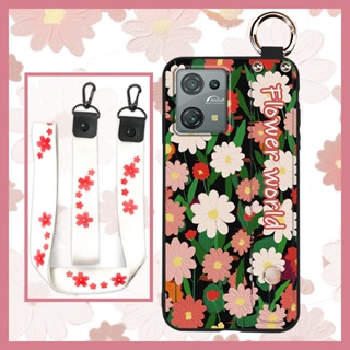 Lanyard Shockproof Phone Case For Blackview Oscal C30/C30 Pro Anti-dust Soft case Silicone Oil Painting Phone Holder