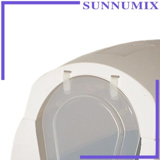 [Sunnimix] ห้องน้ําแมว แบบมีฮู้ด กันกระเด็น แบบพกพา พร้อมถาดรอง สําหรับสัตว์เลี้ยง