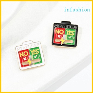 Inf เข็มกลัด รูปการ์ตูน My Attitude Lapel Pin