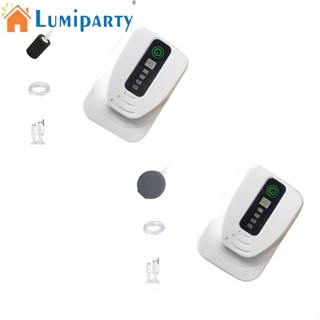 Lumiparty เครื่องปั๊มออกซิเจน Usb แบบพกพา ชาร์จได้ สําหรับตู้ปลา