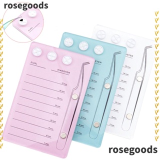 Rosegoods1 พาเลทกาวต่อขนตา แบบพกพา สะดวก 3 In 1 สําหรับฝึกแต่งหน้า