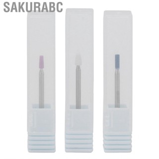 Sakurabc Nail Cuticle Drill Bit  3pcs Professional Bits for Home Salon Beginners Manicurists