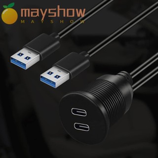 Mayshow แผงสายเคเบิล กันน้ํา ตัวผู้ เป็นตัวเมีย สําหรับรถยนต์ รถบรรทุก เรือ