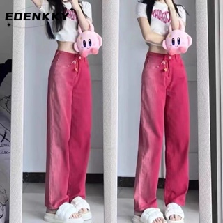 EOENKKY กางเกงขายาว กางเกงยีสน์ผู้หญิง ทรงหลวม ๆ ตรง Retro Hip Hop Pants 2023 NEW Style  Trendy สบาย Beautiful Comfortable A97L0PN 36Z230909