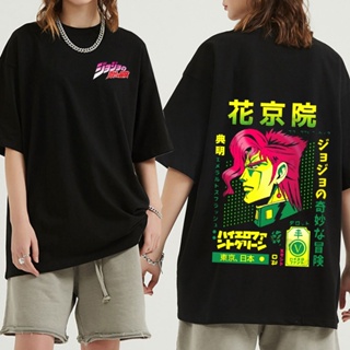 เสื้อยืดคอกลม แขนสั้น ผ้าฝ้าย พิมพ์ลายกราฟฟิค Jojo Bizarre Adventure Noriaki Kakyoin สไตล์ญี่ปุ่น แฟชั่นสําหรับผู้ชาย  