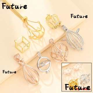 Future จี้ลูกปัดหินเงินแท้ 925 สีทอง เครื่องประดับ สําหรับผู้หญิง และผู้ชาย