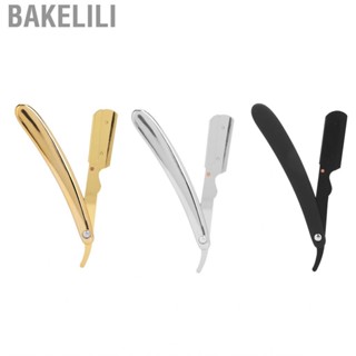 Bakelili Straight Razor  Professional Folding Handle Durable ABS+stainless Steel for Haircutting Barber Men Beard Shaving Eyebrow Shaping