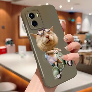 เคสโทรศัพท์มือถือแบบแข็ง กันกระแทก กันรอยกล้อง ลายแมว สร้างสรรค์ สําหรับ Vivo Y15 Y15a Y15c Y15s Y01 Y01a Y02 Y02s Y02a Y11 Y16 Y35