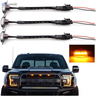 Jen กระจังหน้ารถยนต์ LED สําหรับ 2004-2019 Ford F150 F250 F350 Raptor 3 ชิ้น ต่อชุด