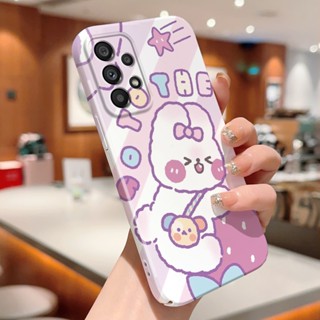 เคสแข็ง ลายกระต่ายน่ารัก สําหรับ Samsung A04s A50 A50s A30s A51 A52 A52s A53 A71 A73 A04e