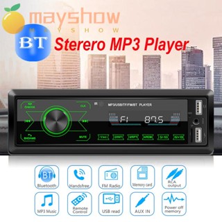 Mayshow เครื่องเล่น MP3 12V FM USB AUX แฮนด์ฟรี สําหรับรถยนต์